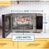 GE JES1109RRSS 1.0 Cu. Ft. Capacity Countertop Convection Microwave Oven with Air Fry, Stainless Steel