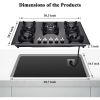 30 Cooktop gas, 5 Burners gas stovetop 30 inch,Gas Stove Gas Hob Stovetop Tempered Glass Cooktop Cast Iron Grates Built-in