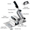 Meat Slicer, befen Upgraded Stainless Steel Meat Cutter Beef Mutton Roll for Hot Pot KBBQ Food Slicer Slicing Machine